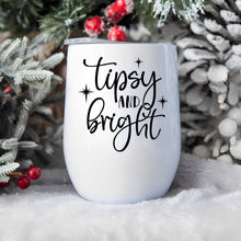 Load image into Gallery viewer, Stemless Wine Tumbler White/Silver
